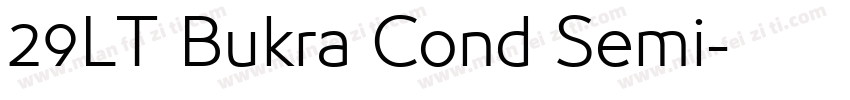 29LT Bukra Cond Semi字体转换